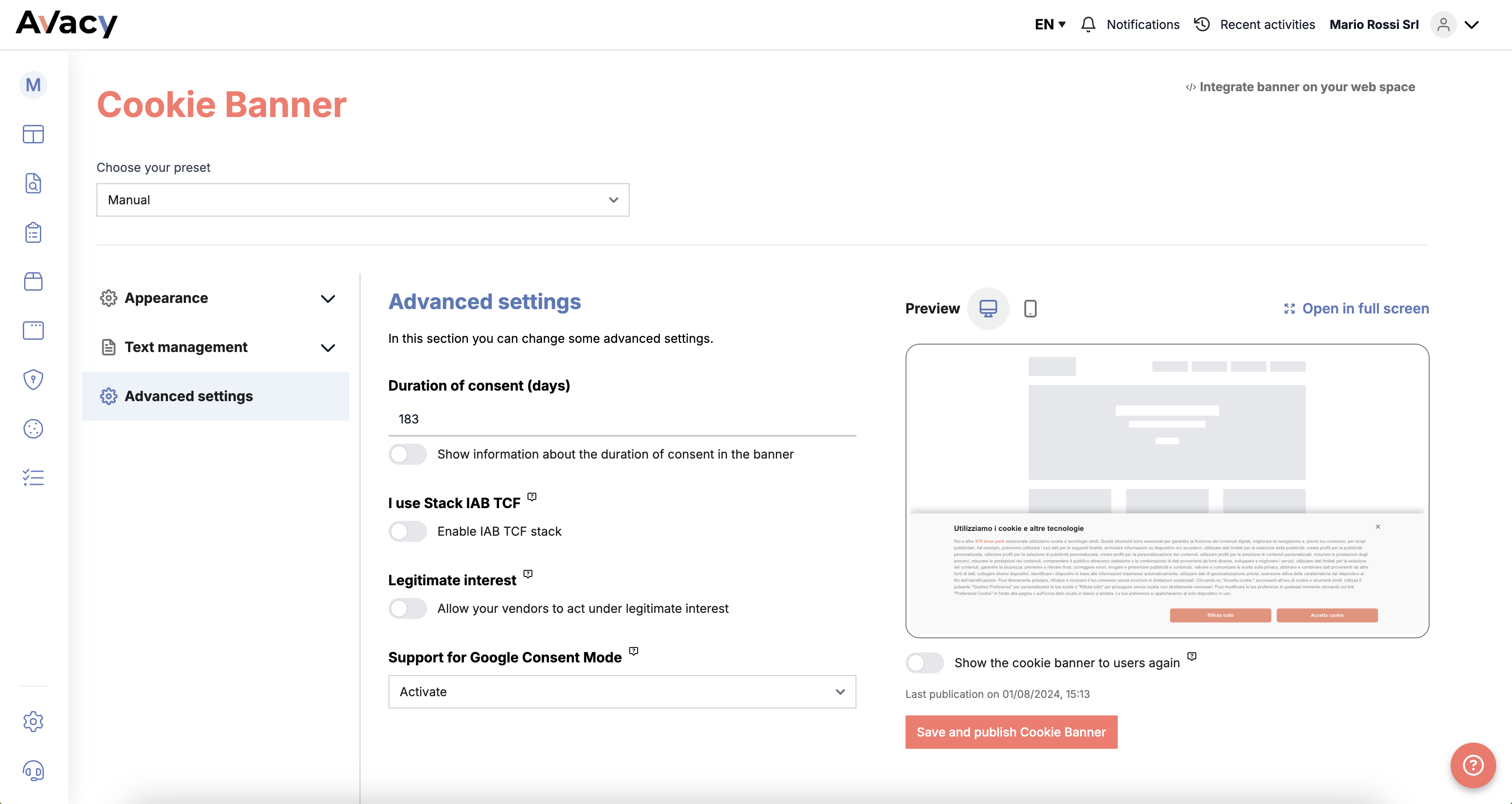 Advanced Settings